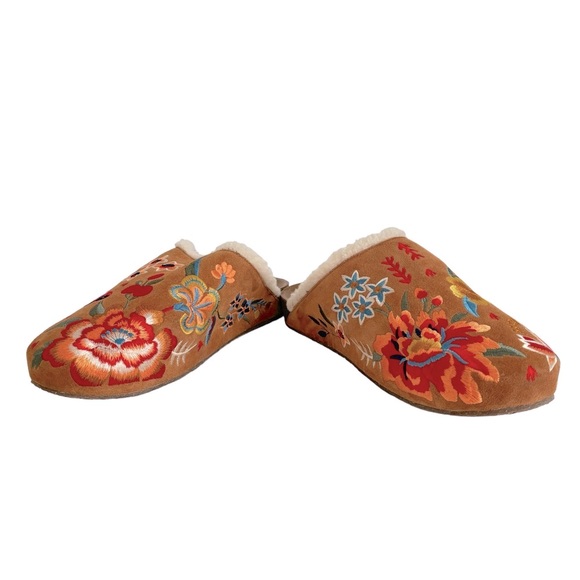 Johnny Was Multicolor Embroidered Mules - Picture 10 of 16